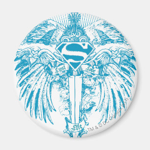 Supergirl Blue Vingar Magnet