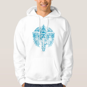 Supergirl Blue Vingar Sweatshirt Med Luva