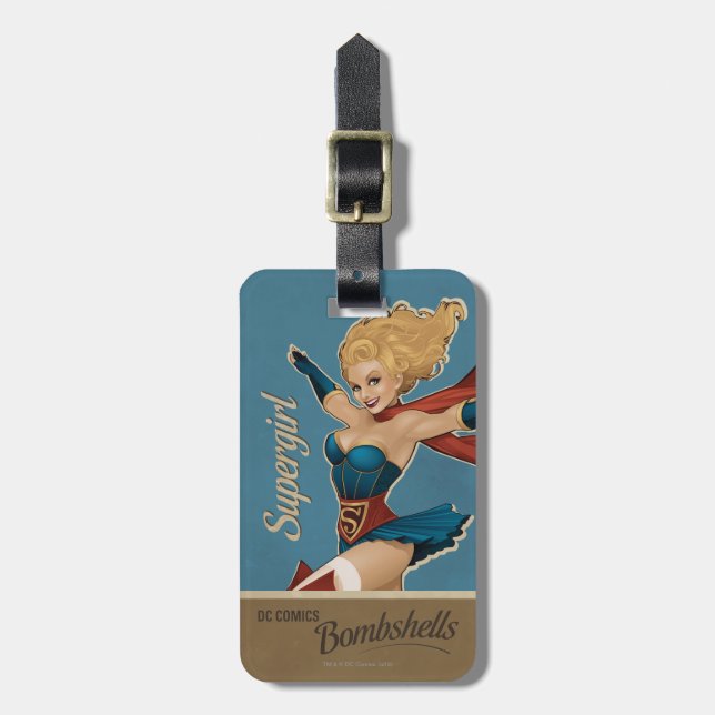 Supergirl Bombshell Bagagebricka (Vertikal Framsida)