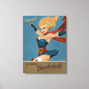 Supergirl Bombshell Canvastryck