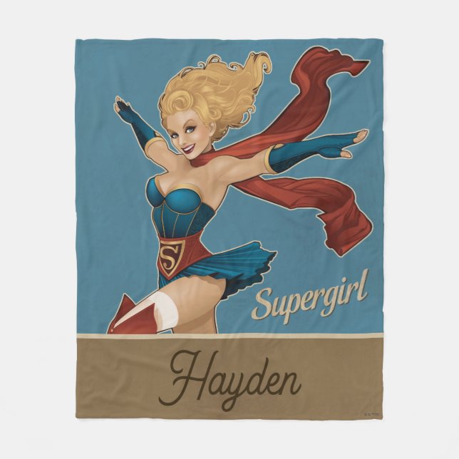 Supergirl Bombshell Fleecefilt (Framsidan)