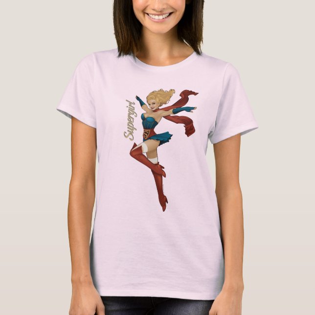 Supergirl Bombshell Tee Shirt (Framsida)