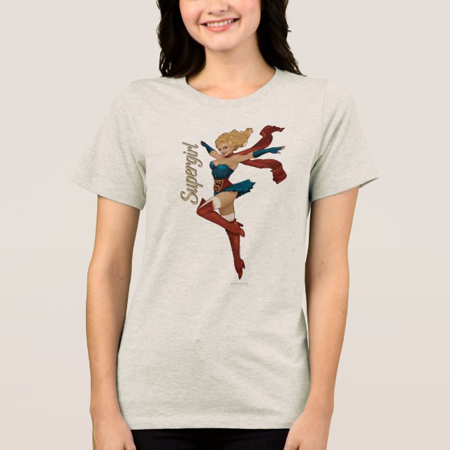 Supergirl Bombshell Tee Shirt (Framsida)