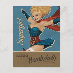 Supergirl Bombshell Vykort
