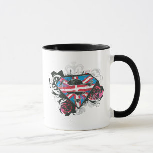 Supergirl British Flagga och Ro Mugg