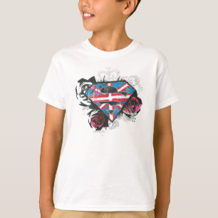 Supergirl British Flagga och Ro Tee