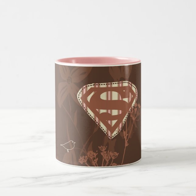 Supergirl Brown Bird Två-Tonad Mugg (Center)