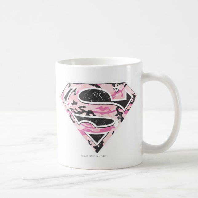 Supergirl Camouflage Logotyp Kaffemugg (Höger)