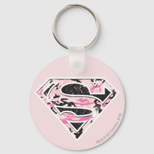 Supergirl Camouflage Logotyp Nyckelring