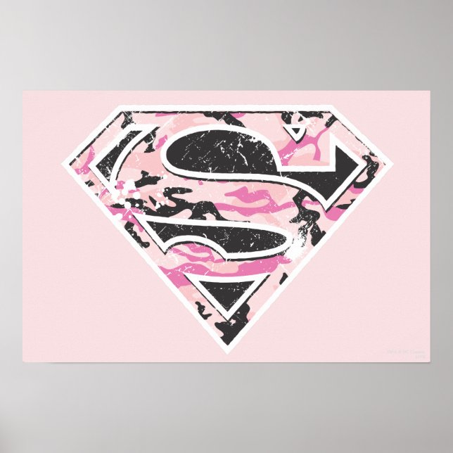 Supergirl Camouflage Logotyp Poster (Framsidan)