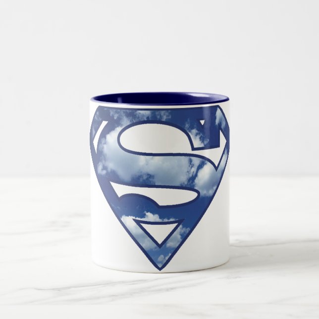 Supergirl Cloud Logotyp Två-Tonad Mugg (Center)