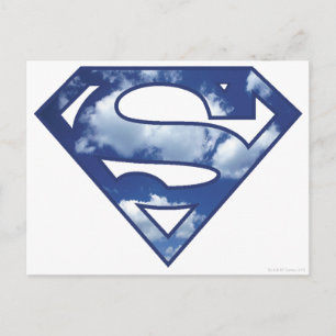 Supergirl Cloud Logotyp Vykort