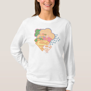 Supergirl Colorful Cloud Logotyp Tee