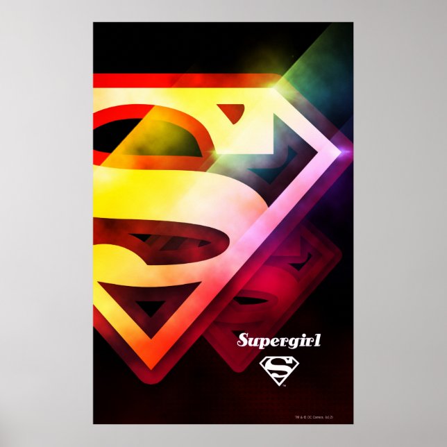 Supergirl Colorful Logotyp Poster (Framsidan)