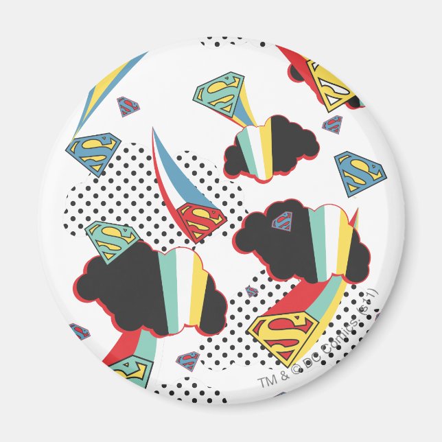 Supergirl Crazy Himlar Magnet (Framsidan)