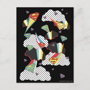 Supergirl Crazy Himlar Vykort
