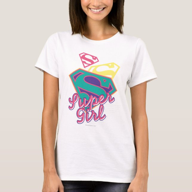 Supergirl Cursive T-shirt (Framsida)