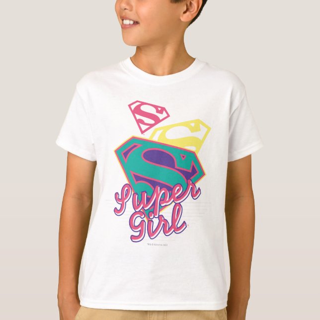 Supergirl Cursive Tee Shirt (Framsida)
