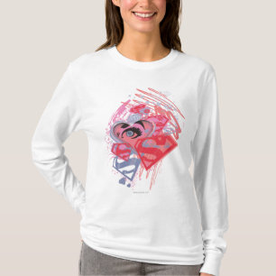 Supergirl Diamonds och Läppar Tee Shirt