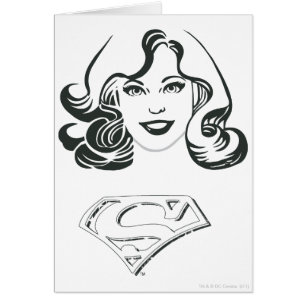 Supergirl disposition 1 hälsningskort