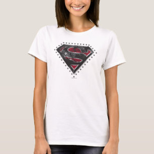 Supergirl Distress Logotyp Black och Red Tröja