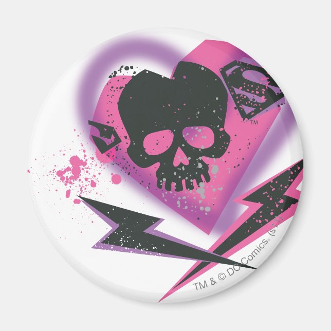 Supergirl-Döskallar och Blixt Magnet (Framsidan)