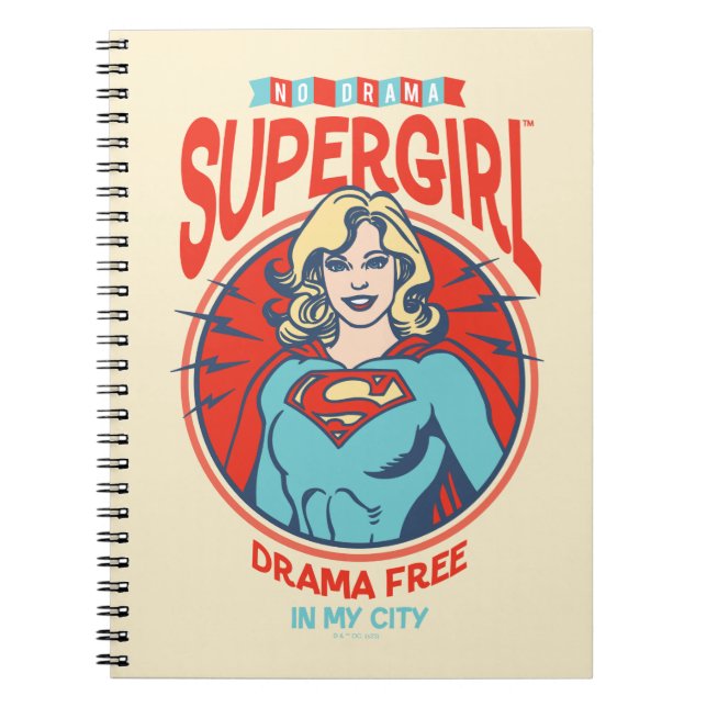 Supergirl Drama gratis i min stad Anteckningsbok (Framsidan)
