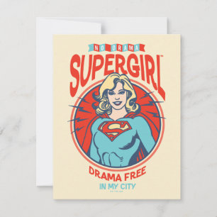 Supergirl Drama gratis i min stad Anteckningskort
