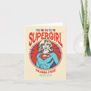 Supergirl Drama gratis i min stad Anteckningskort