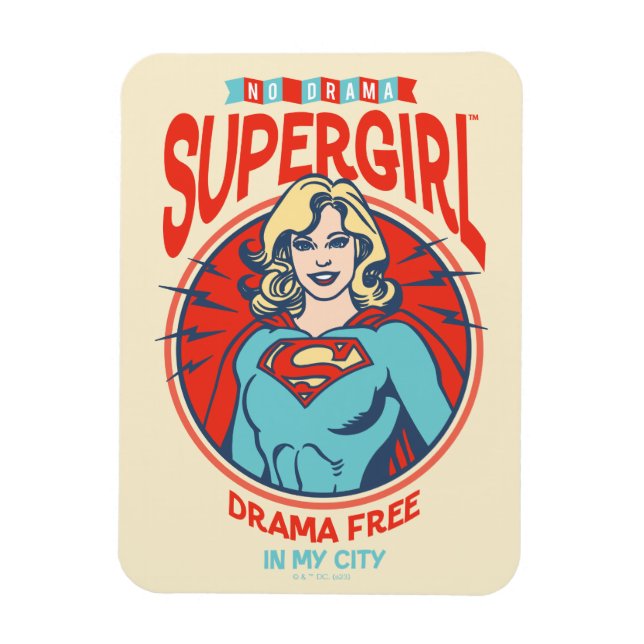 Supergirl Drama gratis i min stad Magnet (Vertikal)