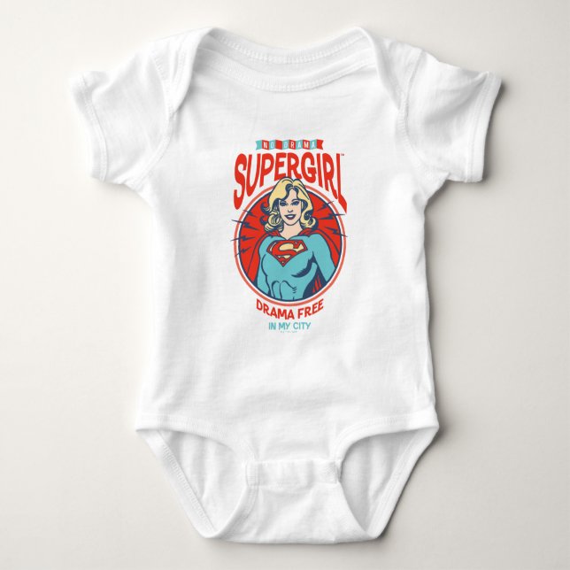 Supergirl Drama gratis i min stad T Shirt (Framsida)