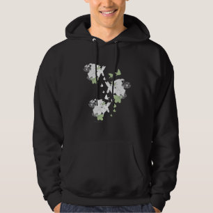 Supergirl fåglar och fjädrar hoodie