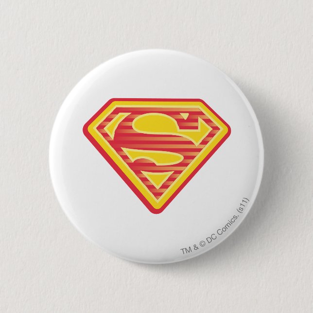 Supergirl Far-Out-Logotyp Knapp (Framsida)