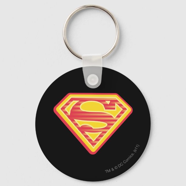 Supergirl Far-Out-Logotyp Nyckelring (Framsida)