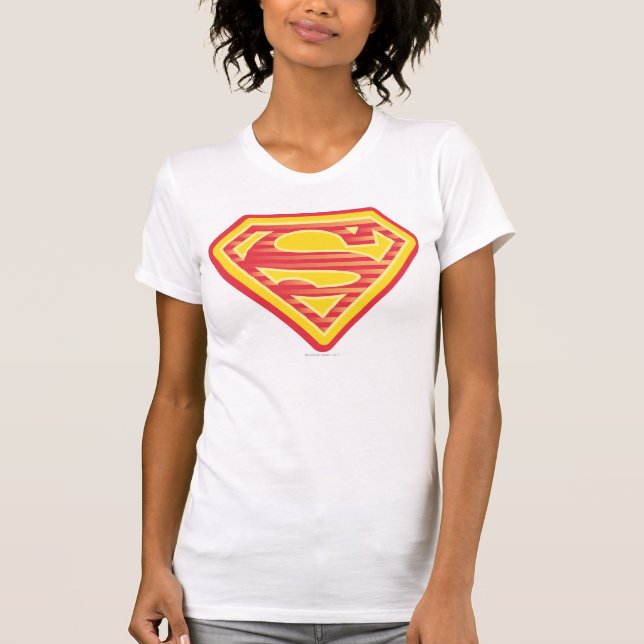 Supergirl Far-Out-Logotyp Tee Shirt (Framsida)