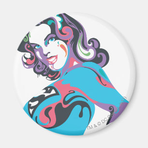 Supergirl Färg Stänk Pose 1 Magnet