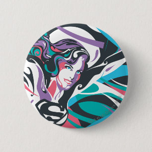 Supergirl Färg Stänk Swirls 2 Knapp