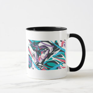 Supergirl Färg Stänk Swirls 2 Mugg