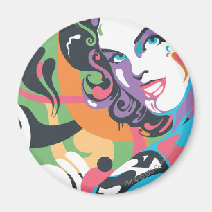 Supergirl Färg Stänk Swirls 4 Magnet