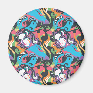 Supergirl Färg Stänk Swirls Mönster 1 Magnet