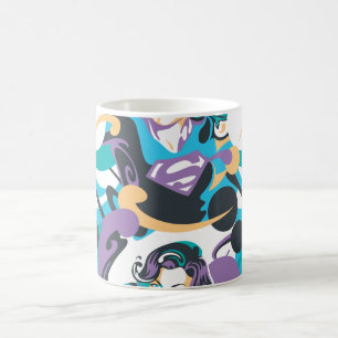 Supergirl Färg Stänk Swirls Mönster 5 Kaffemugg