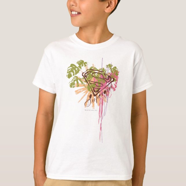 Supergirl Färg Stänk Tee (Framsida)