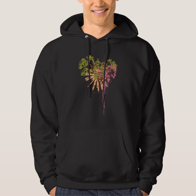 Supergirl färgstänk sweatshirt med luva (Framsida)