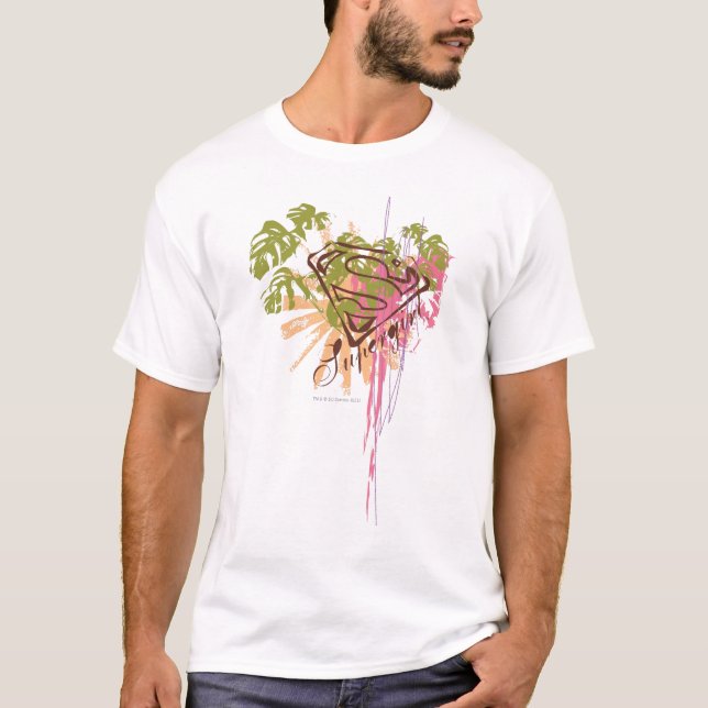 Supergirl färgstänk t-shirt (Framsida)