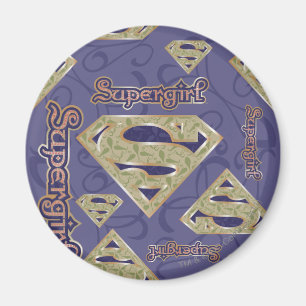 Supergirl Finare Logotyp Collage Magnet