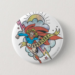 Supergirl Flies Lightning Tattoo Knapp
