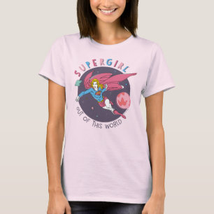 Supergirl Flies Upwards Illustration T Shirt