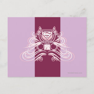 Supergirl Flourish Design Vykort