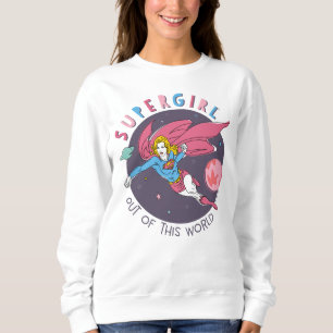 Supergirl flygande uppåt illustration t shirt
