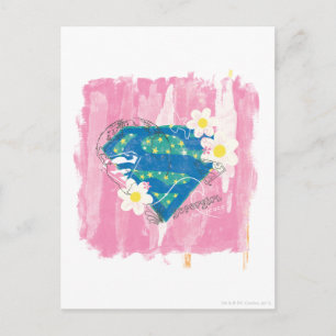 Supergirl for Peace Rosa Vykort